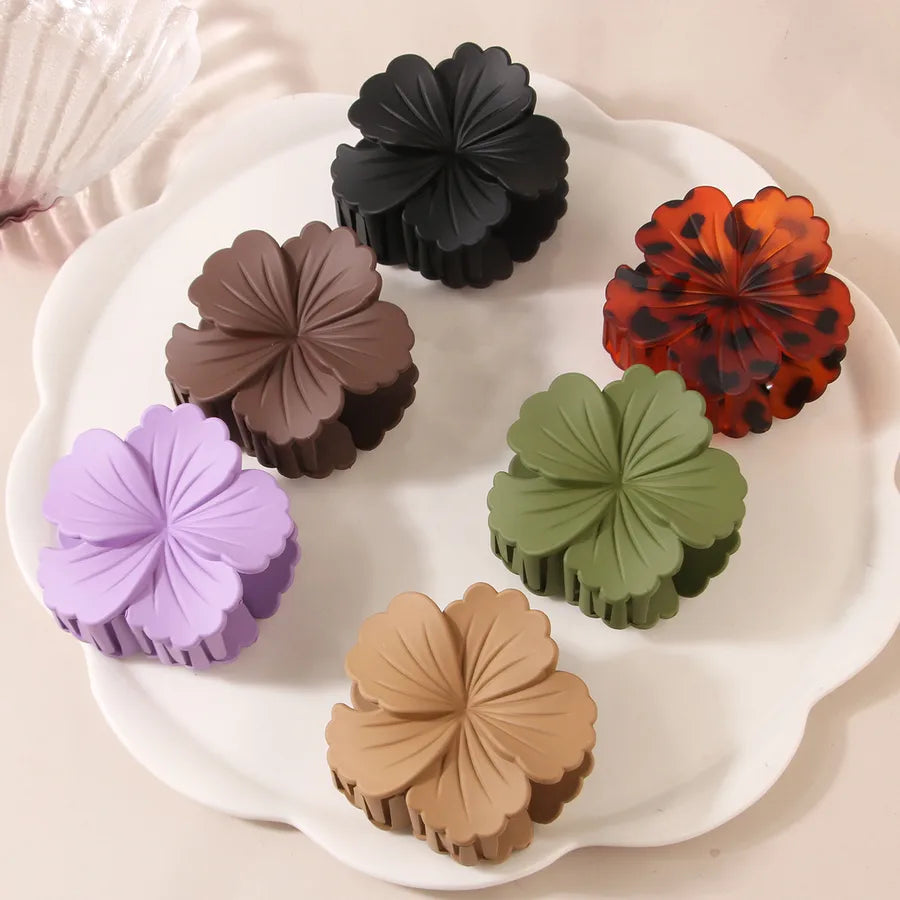 Sweet Women's Plumeria Plastic Stoving Varnish Hair Claws