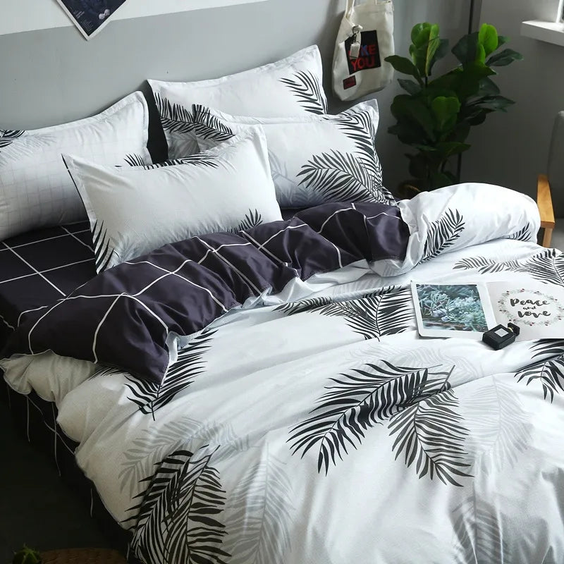 Factory direct supply bedding four-piece bed sheet quilt cover three-piece dormitory single quilt cover single quilt cover simple style