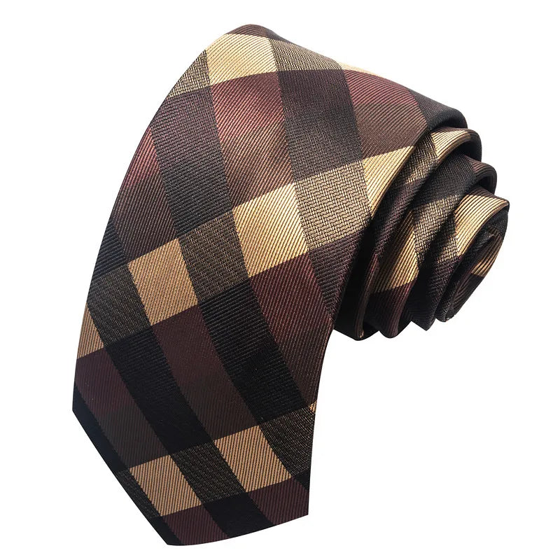 business formal solid color cashew nuts flower polyester yarn men's tie