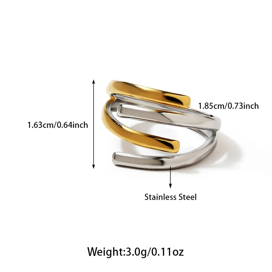 Wholesale Jewelry Hawaiian Tropical Streetwear Solid Color 304 Stainless Steel Rings