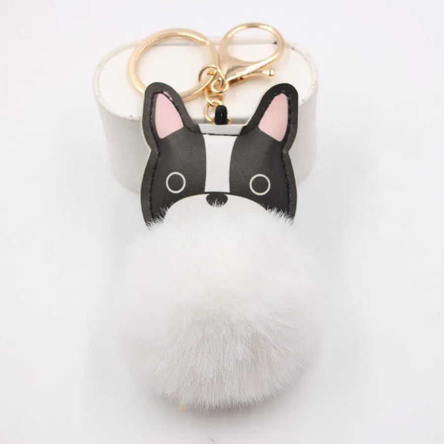 new puppy dog key chain pendant bag purse plush pendant