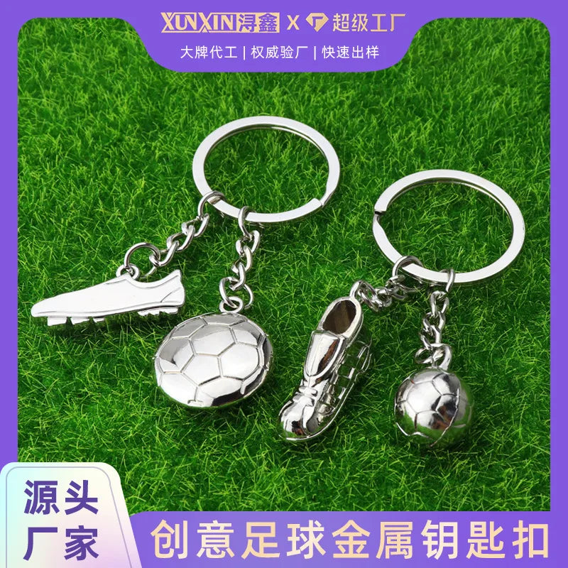 fashion football alloy unisex keychain 1 piece