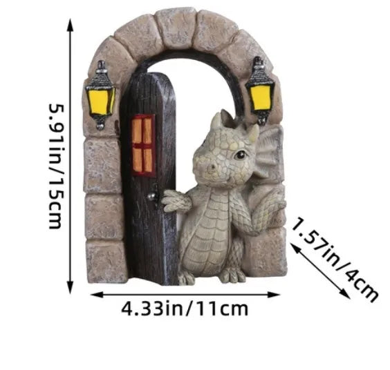 cartoon style novelty dragon resin ornaments