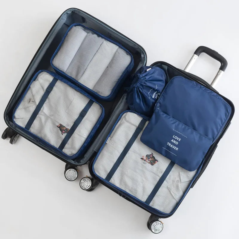 casual solid color cloth storage bag