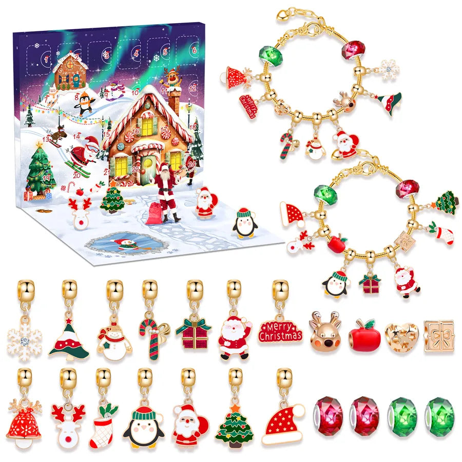 1 Set Zinc alloy Christmas Hat Santa Claus Pendant Chain Jewelry Accessories