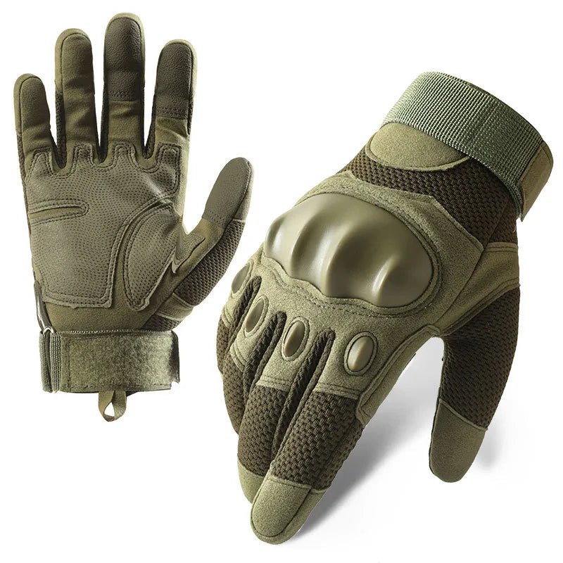 Tactical Gloves Men's Z192 Soft Shell Protective Pad Long Finger Touch Screen Fighting Non-slip Outdoor Military Fan Riding Gloves Men