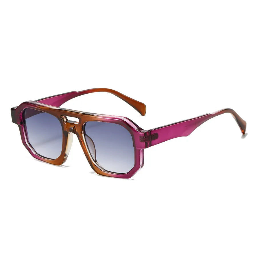 Casual Basic Simple Style Geometric Pc Square Full Frame Men's Sunglasses