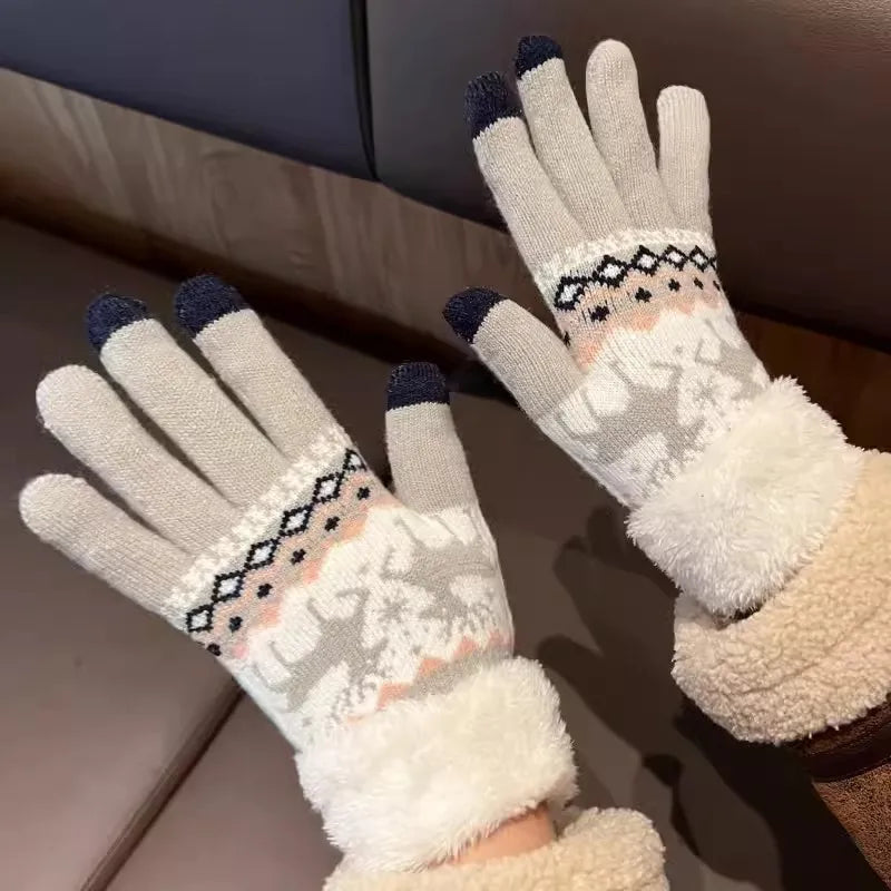 unisex simple style solid color gloves 1 set