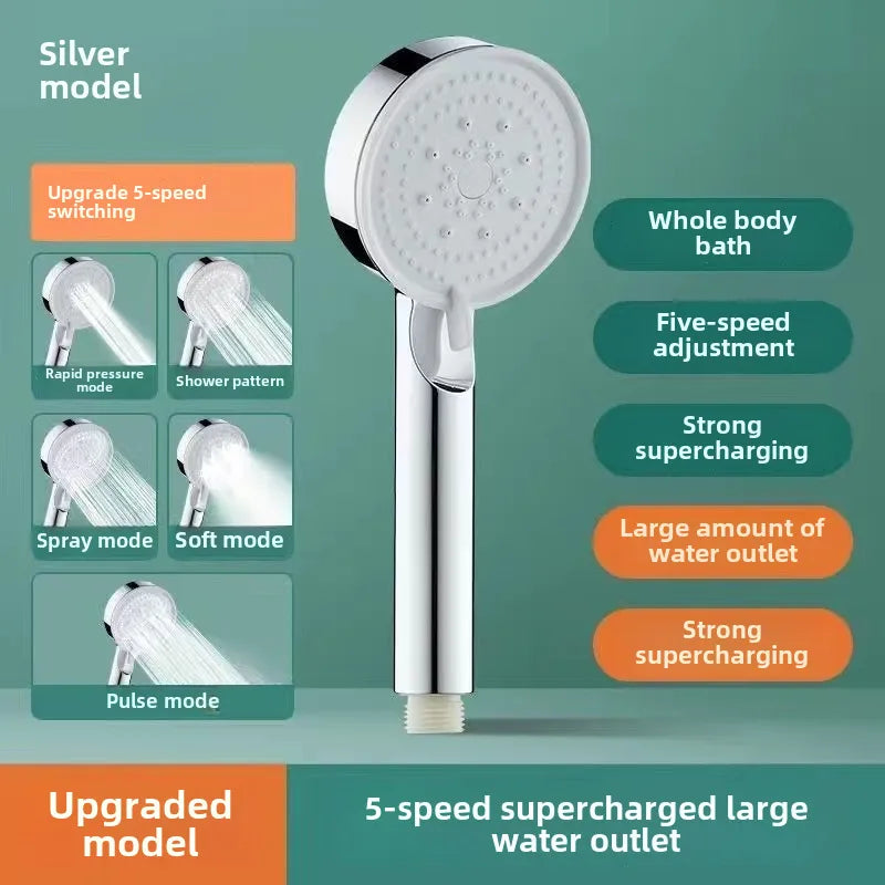 Pressurized Shower Head Shower Set Wholesale Black Samurai Home Bath Handheld Shower Head Bathroom Bracket