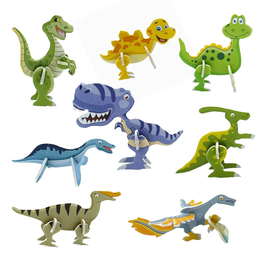 children's cute cartoon dinosaur shape three-dimensional small puzzle toy