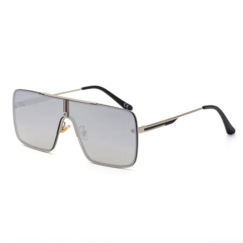 Casual Elegant Lady Solid Color Pc Square Full Frame Men's Sunglasses