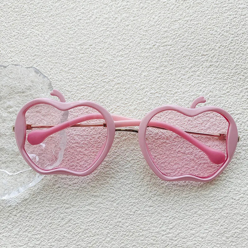 Casual Cute Color Block Pc Resin Special-Shaped Mirror Full Frame Kids Sunglasses