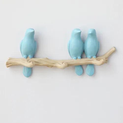 Nordic Creative Bird Decoration Hook Hallway Wall Seamless Key Hook Punch-free Wall Decoration Wall Hanging Coat Hook