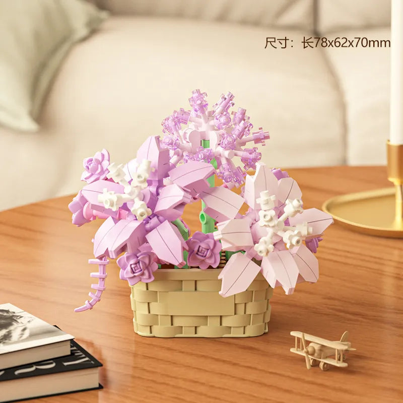 Kids(7-16Years) Children Unisex Flower ABS Building Toys Learning & Education Toys