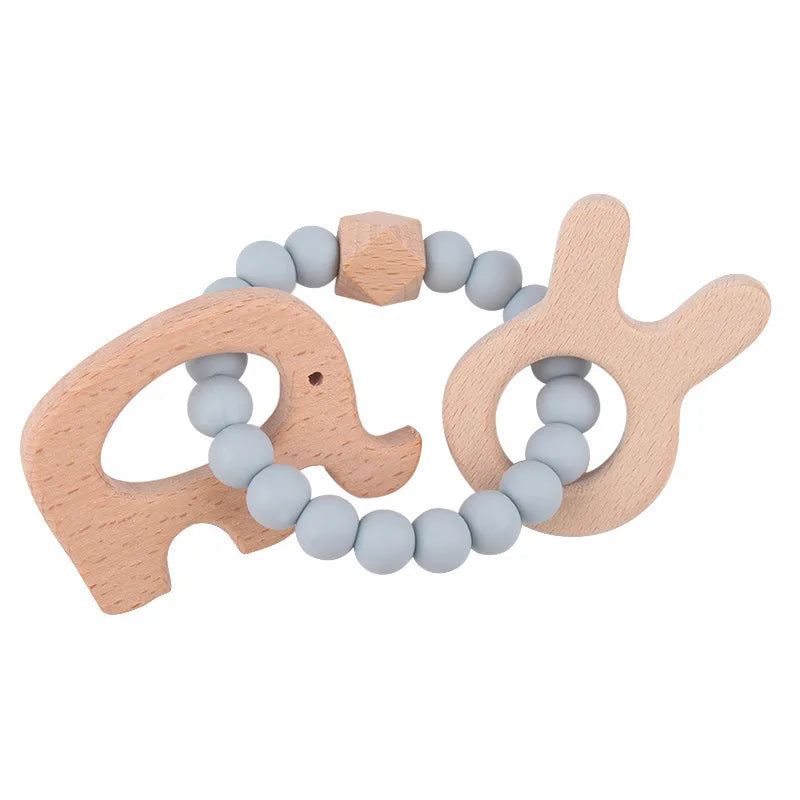 Cute Elephant Beech Silica Gel Baby Accessories