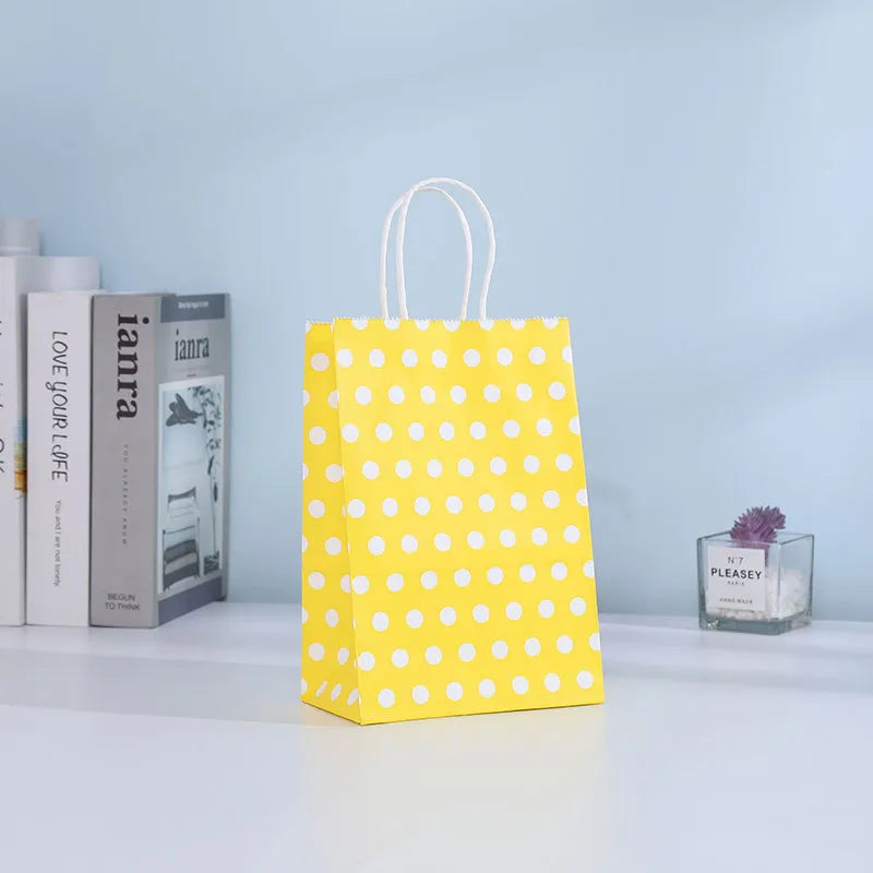 birthday polka dots kraft paper party gift wrapping supplies