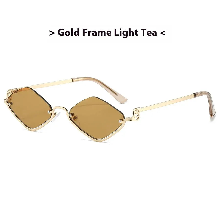Simple Style Classic Style Solid Color Ac Polygon Full Frame Women's Sunglasses