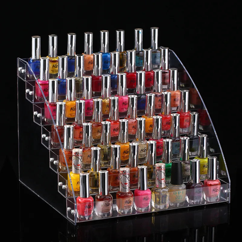 simple style trapezoid plastic metal jewelry display