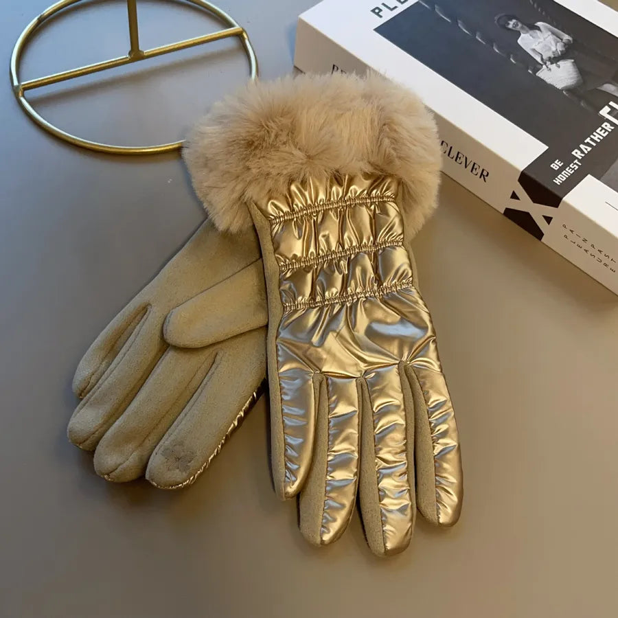 women's simple style solid color gloves 1 pair