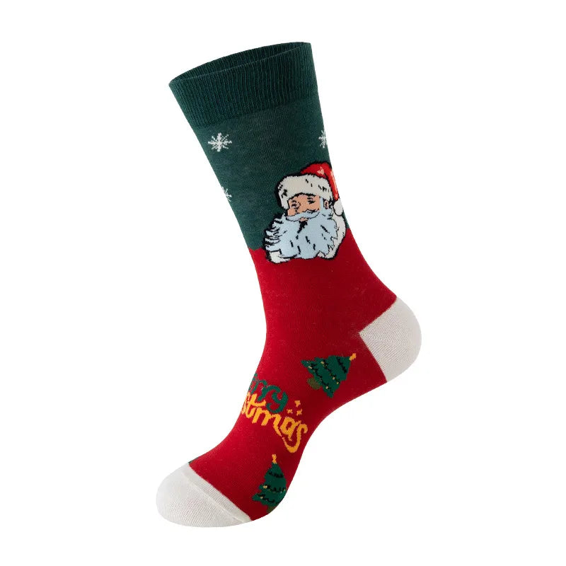 Christmas Cute Modern Style Unisex Christmas Tree Gingerbread Snowman Cotton Polyester Ankle Socks A Pair