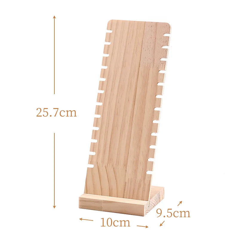 Extra Large Solid Wood Display Stand Necklace Sweater Chain Showcase Jewelry Accessory Pedestal Academic Style Combining Craftsmanship