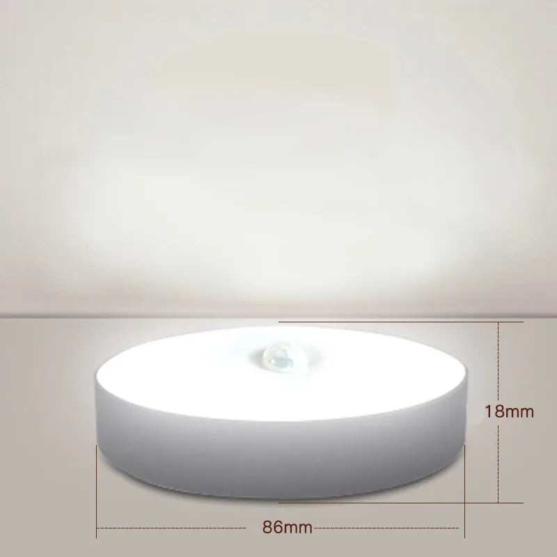 led Intelligent Human Body Induction Wireless Magnetic Long Nightlight Rechargeable Kitchen Wardrobe Cabinet Wine Cabinet Bedroom