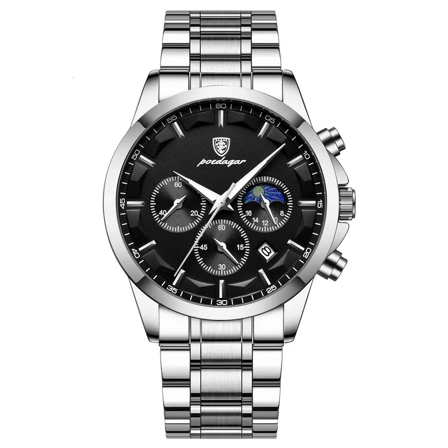 simple style solid color single folding buckle quartz men's watches