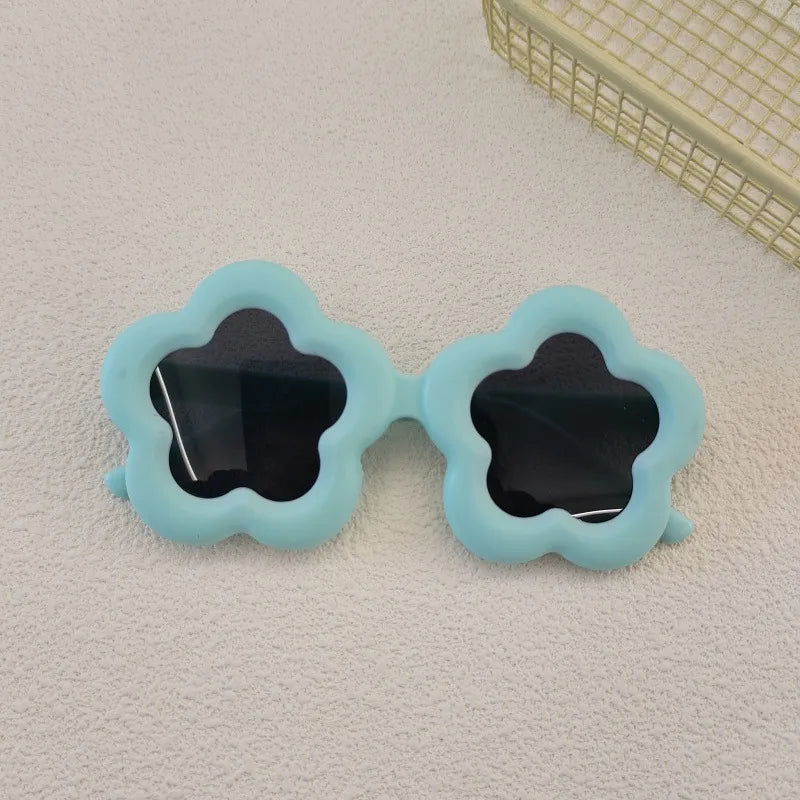 Cute Simple Style Solid Color Resin Square Full Frame Kids Sunglasses