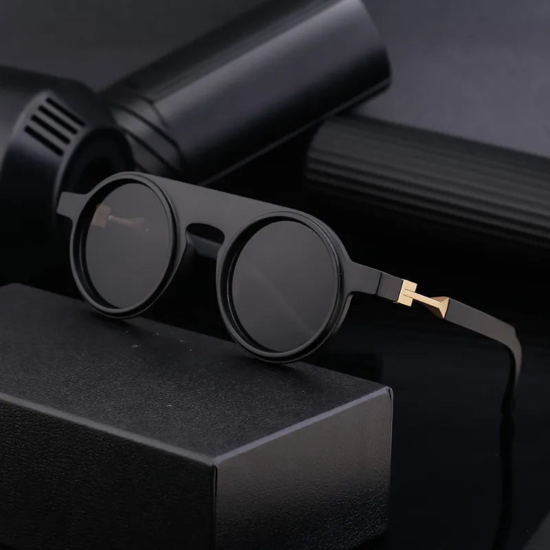 Vintage Style Classic Style Geometric Pc Round Frame Full Frame Men's Sunglasses