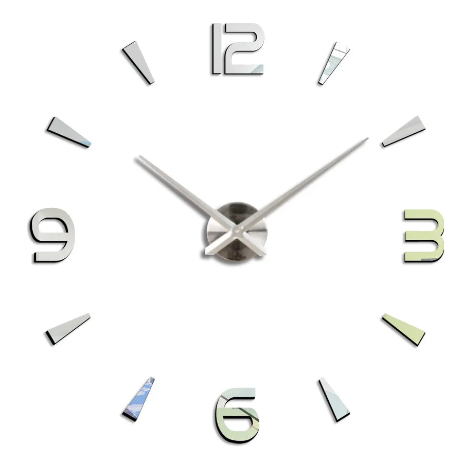 Casual Round Plastic pendant Wall Clock Artificial Decorations