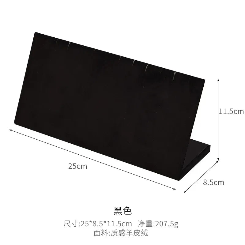 1 Piece Cashmere leather Retro Classic Style Solid Color Jewelry Display Jewelry Rack