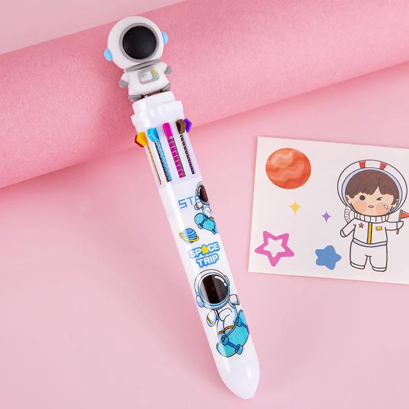 1 piece cartoon learning plastic cute ballpoint pen