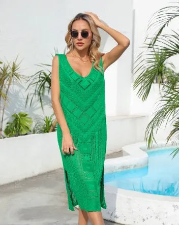 Women's Solid Color Elegant Cover Ups