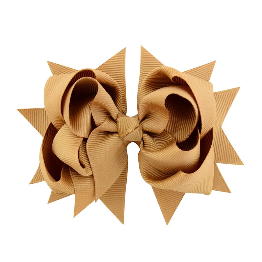 new simple flower fishtail bow hairpin set