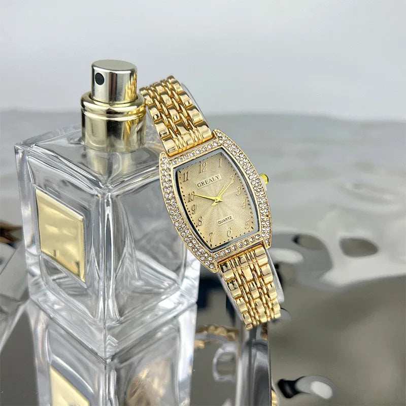 Simple Style Geometric One Piece Buckle Quartz Women's Watches