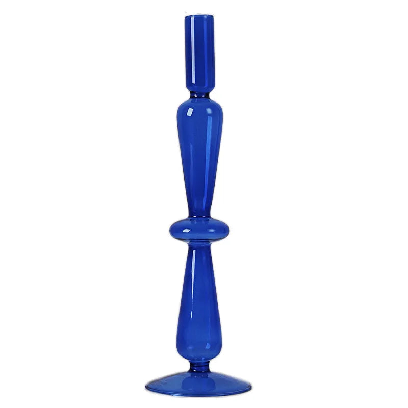 Artistic Geometric Glass candlestick Artificial Decorations