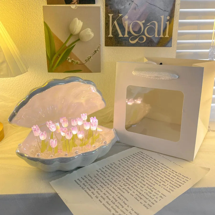 Simple Style Shell tulips ceramics Lighting Accessories