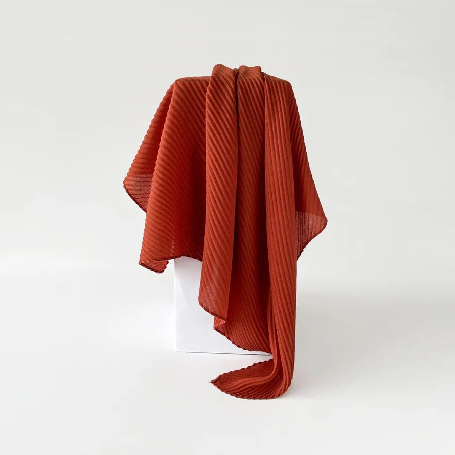 Women's Elegant Simple Style Solid Color Imitation cotton and linen Silk Scarf