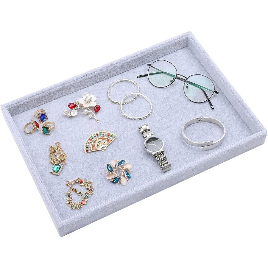 Spot 100 Ring Jewelry Box with Lid Earrings Jewelry Plate 100 Ring Jewelry Storage Display Plate