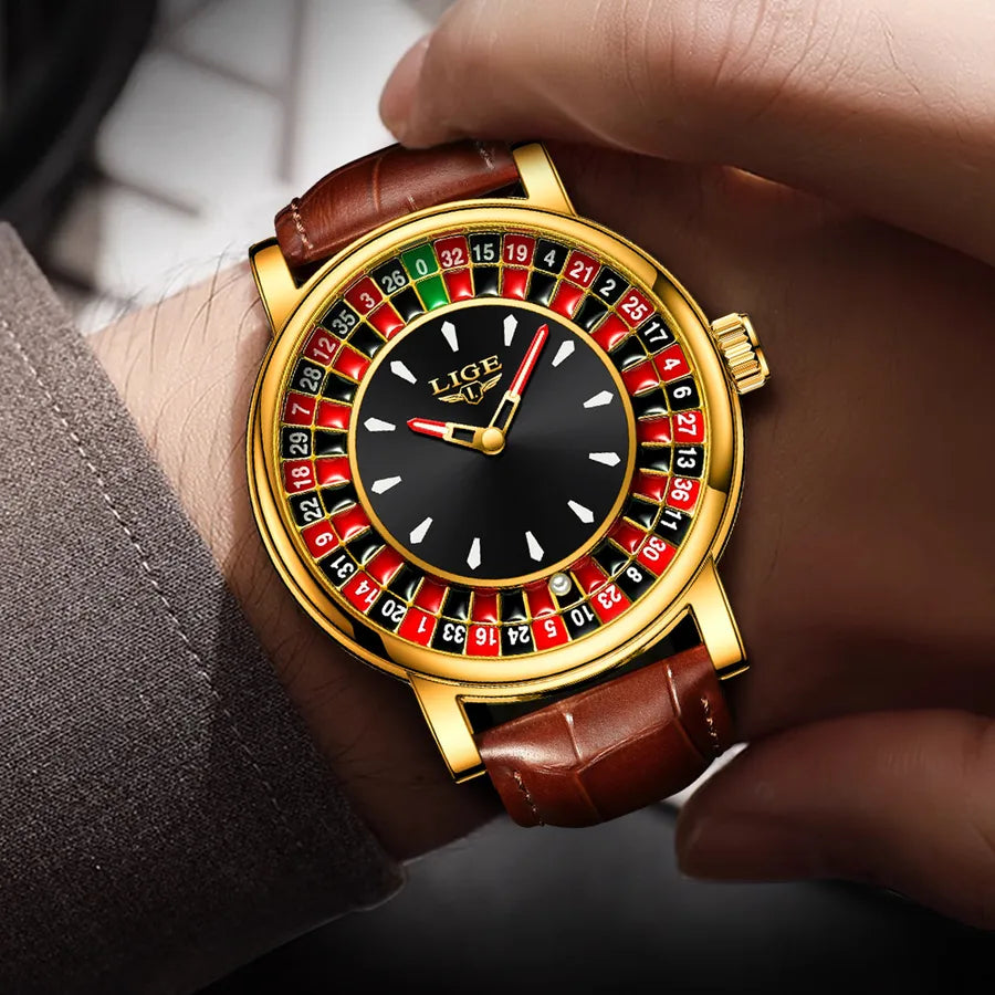Casual Retro Solid Color Buckle Quartz Watch