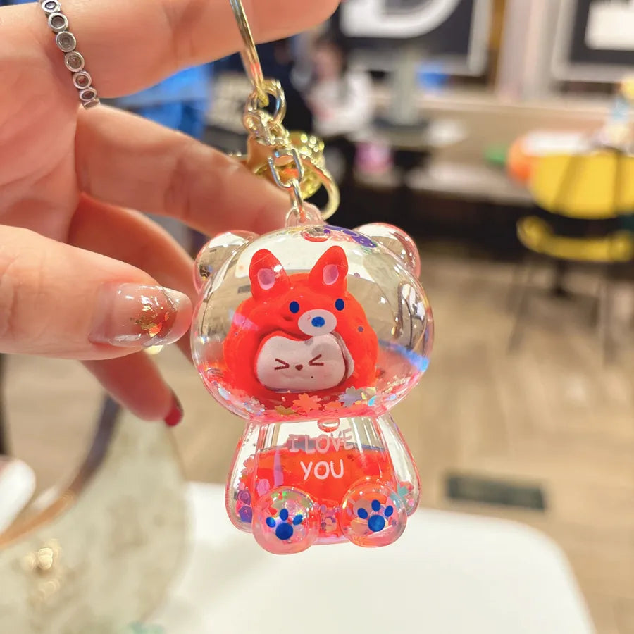 1 Piece Cute Cartoon Character Acrylic Unisex Bag Pendant Keychain