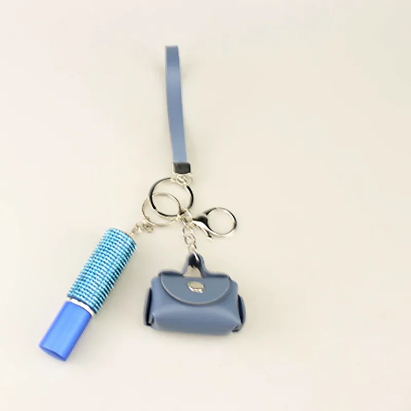 Casual Elegant Geometric Pu Leather Alloy Keychain