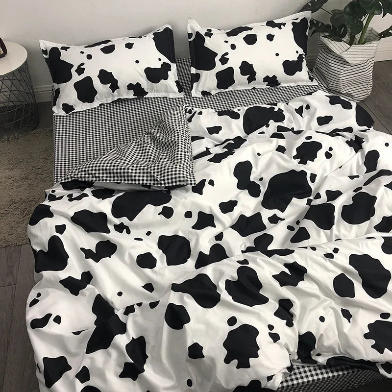 Factory wholesale Aloe cotton four-piece bedding set student dormitory quilt sheet 4-piece one-piece delivery
