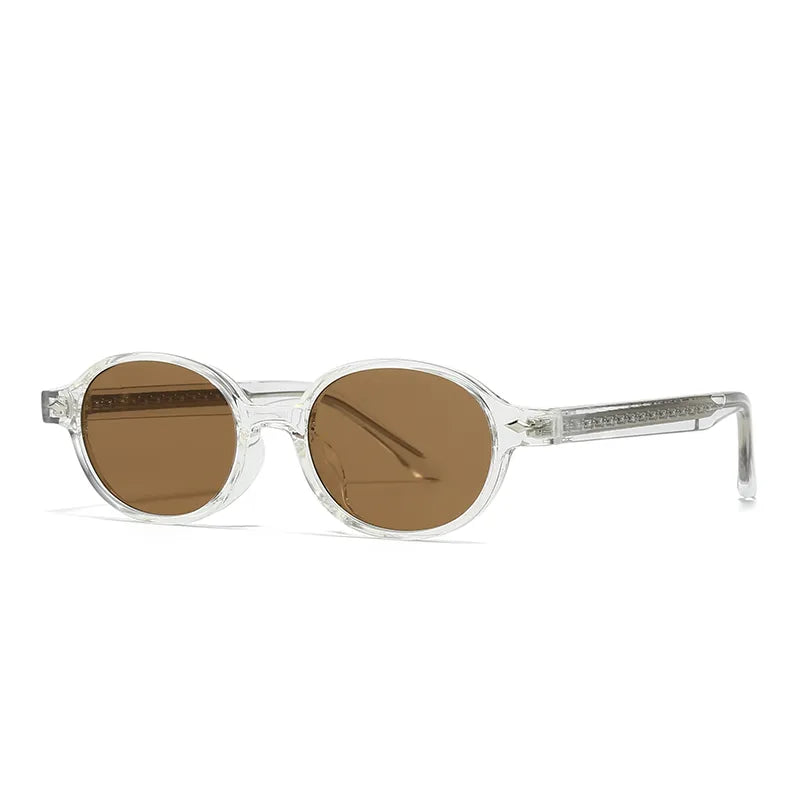 Simple Style Solid Color Pc Oval Frame Full Frame Women's Sunglasses