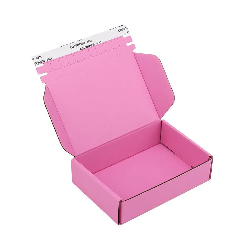 Colorful Thickened Zipper Kraft Paper Airplane Box Cosmetic Jewelry Custom Printed Gift Box Small Batch Beauty Supplies