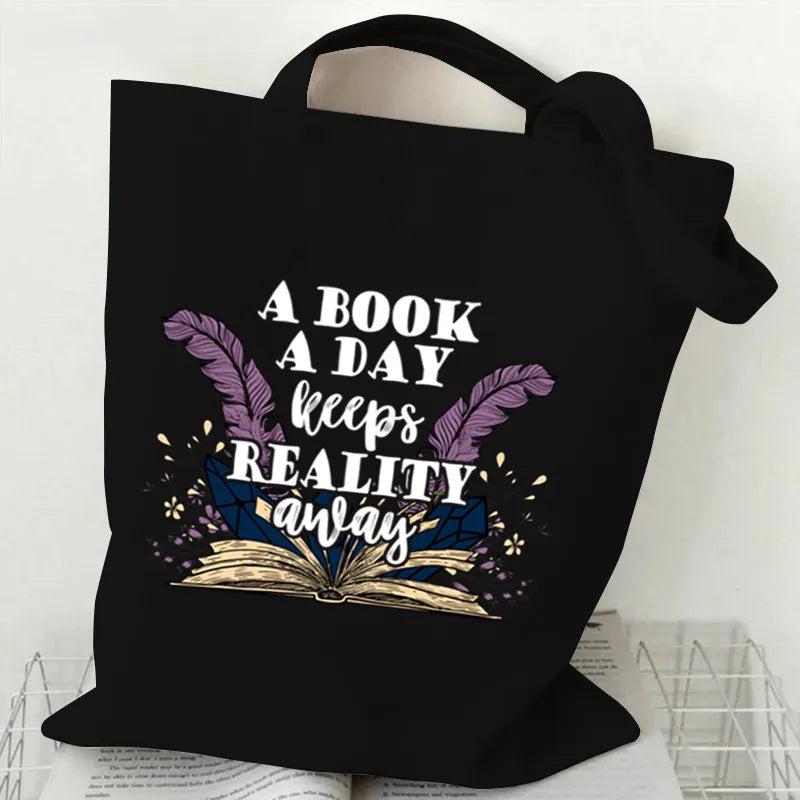 Halloween Printed Canvas Bag Single Shoulder Foldable Handbag Shopping Bag Large Size Square Shape Tote Bag With Double Strap