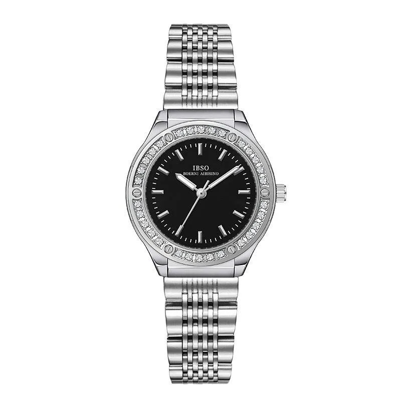 Casual Simple Style Commute Round Butterfly Double Snap Quartz Watch