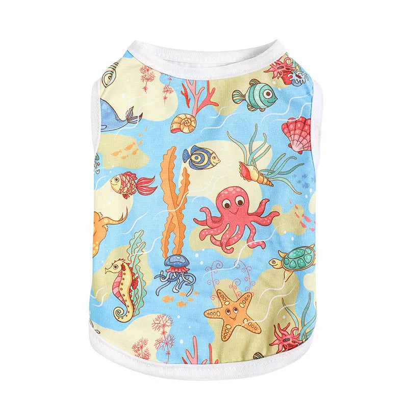 casual knit watermelon elephant pet clothing