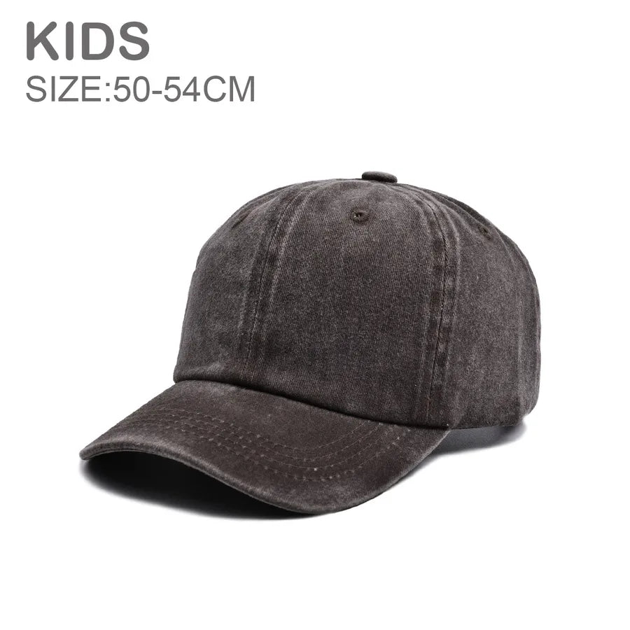 Children Unisex Streetwear Solid Color Baseball Cap