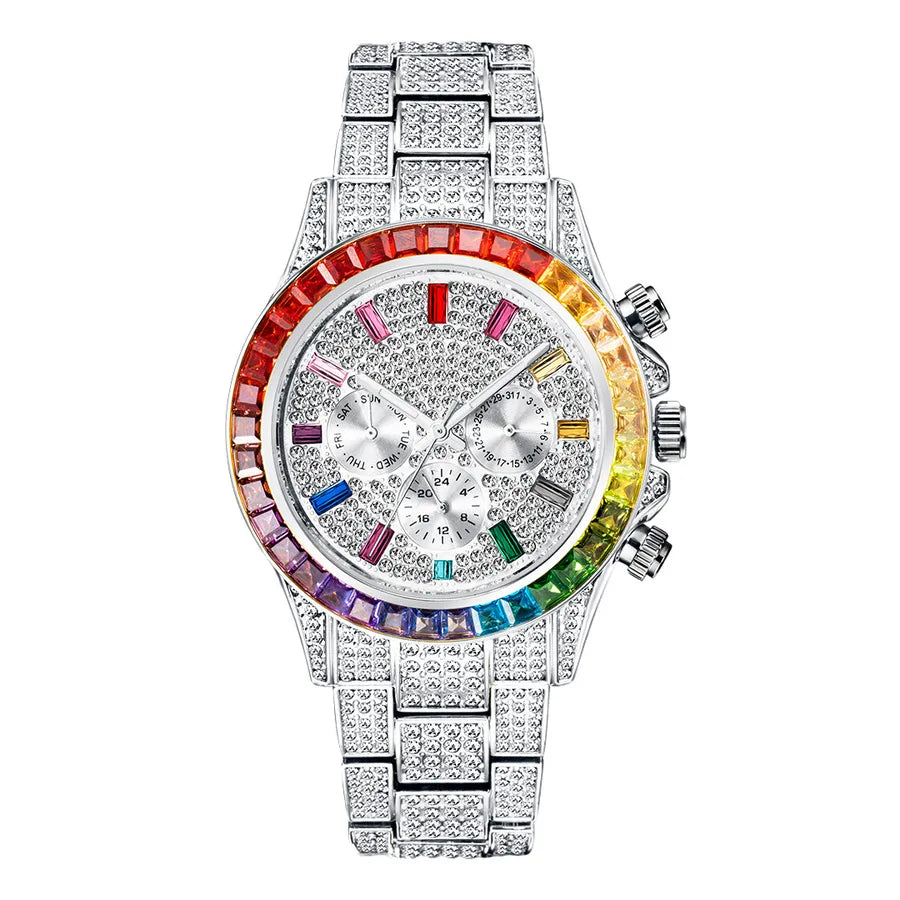 Fashion Geometric Butterfly Double Snap Quartz Men's Watches